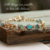IN-387  All Things are Possible Mutli tone Beautiful Bracelet