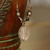 IN-568  St. Benedict Vintage Style Necklace