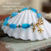IN-398  Stunning Blues When I go through Deep waters Bracelet