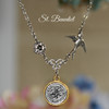 IN-571  St. Benedict Bird Stylish Necklace