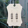 FER-405  Ask Seek Knock Message Earrings