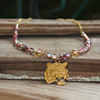 TG-42  Tiger Necklace with AB crystals