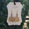 TG-42E  Statement Tiger Earrings