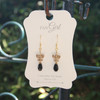 NOST-4  Teardrop Crystal New Orleans Saints Earrings