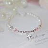 STG-273-4.5  Freshwater Pearls and Sterling Silver Infant Bracelet