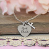 CJ-564  God Child Stainless Steel charm with backside that can be engraved too
