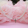 CJ-565  First Communion Pearl and Cross Necklace