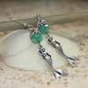 OC-23  Mermaids and Aqua Crystals Earrings