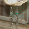 OC-23  Mermaids and Aqua Crystals Earrings