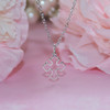 CJ-562  Oh so Sweetness Open Dainty Cross Necklace