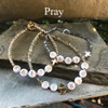 IN-754 "PRAY" Beaded Trending 2021 Bracelet