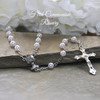 CJ-390  First Communion Rosary shipped boxed