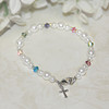 GG-47  Crystals and Pearls God's Girl Bracelelt