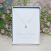 STG-277  Sterling Silver Puffed Heart Necklace
