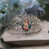 ART-180  Elegant Mary Artwork Filagree Bracelet