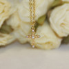 LG-5 Fine Cubic Zirconia Elegant Cross Necklace