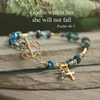 IN-732  God is within her she will not fall Bracelet