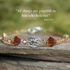 IN-264  Swarovski Crystals Topaz Bracelet