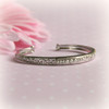 RH-17  Infant Rhodium Cuff Pearl Bracelet