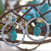 FER-61  Fabulous Faux Turquoise Earrings