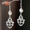 FER-377  Platinum Style Earrings