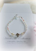STG-260  Baby bracelet with Rhodium Cross 5"