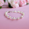 STG-249  Freshwater Pearls and Crystals 6" Child Bracelet