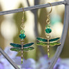 AER-20 Enamel Dragonfly Earrings