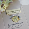 IN-484 Ask  Seek  Knock Charm Necklace