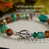 IN-109 Beautiful Colors Cross Bracelet