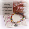 CJ-342 Rainbow  Noah Crystal 5" Bracelet