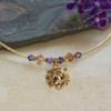 TG-1 Tiger Face Gold Finish Necklace