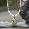 IN-635  St. Christopher Beaded Necklace