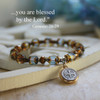 IN-141  St. Benedict Classic Blue Bracelet,  A Favorite!