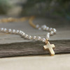 IS-198  Favorite Pearls and Cross Timeless Necklace