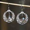 IS-695  Teardrops of Beauty Crystal Earrings