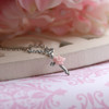 CJ-114  Sweet Rose Cross Necklace