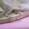CJ-130  February Birthstone Bracelet 5"