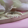 CJ-134  June Birthstone Bracelet 5"