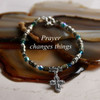 IN-370  Prayer changes Things great colors Cross Bracelet!