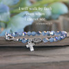IN-170  Faith Gorgeous Blue Crystals Bracelet