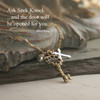 IN-535  Ask Seek Knock Necklace