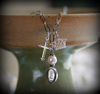 IN-493 Pray Charm necklace with Crown
