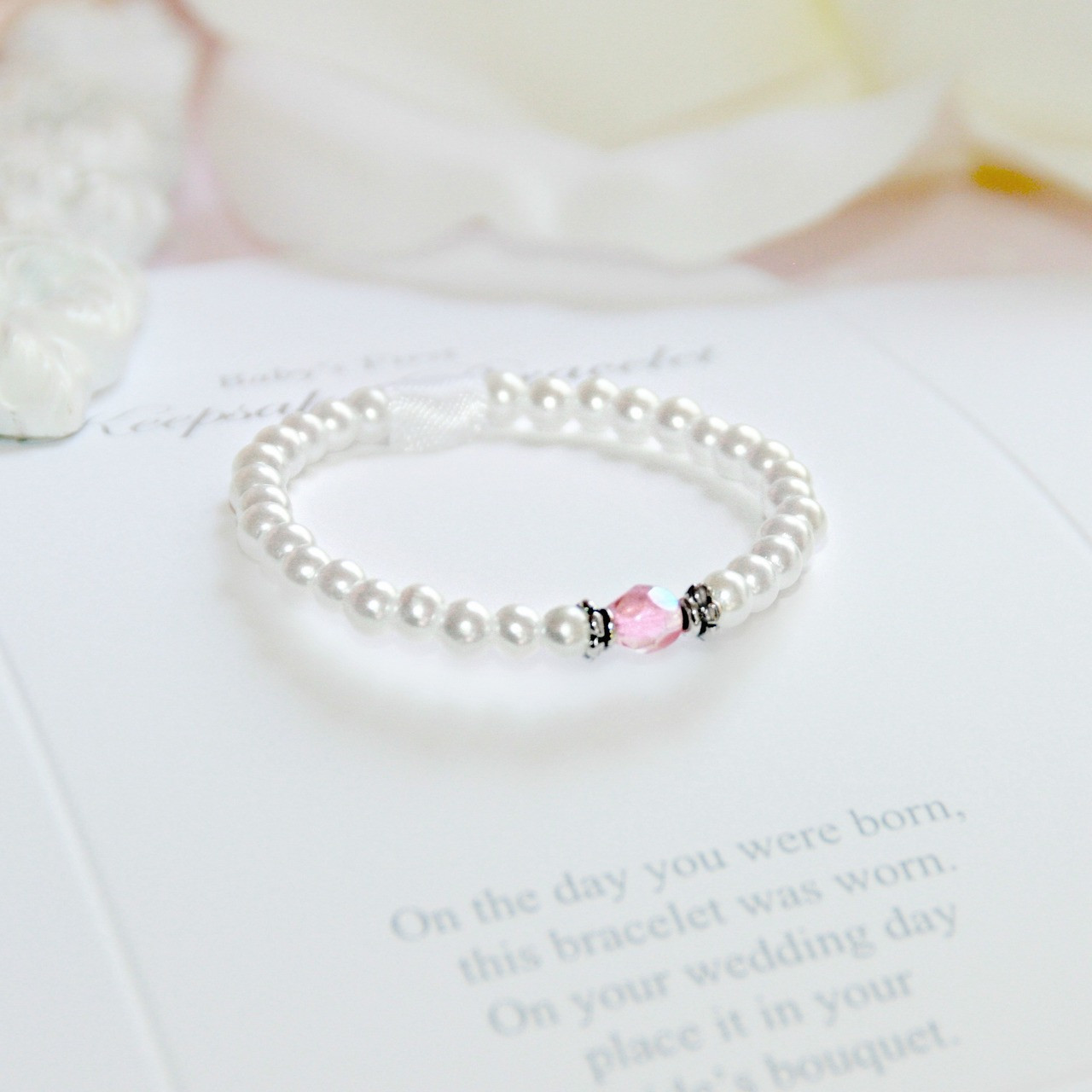 CJ-533 First Bracelet/Bride Keepsake Infant First Bracelet-Top Seller