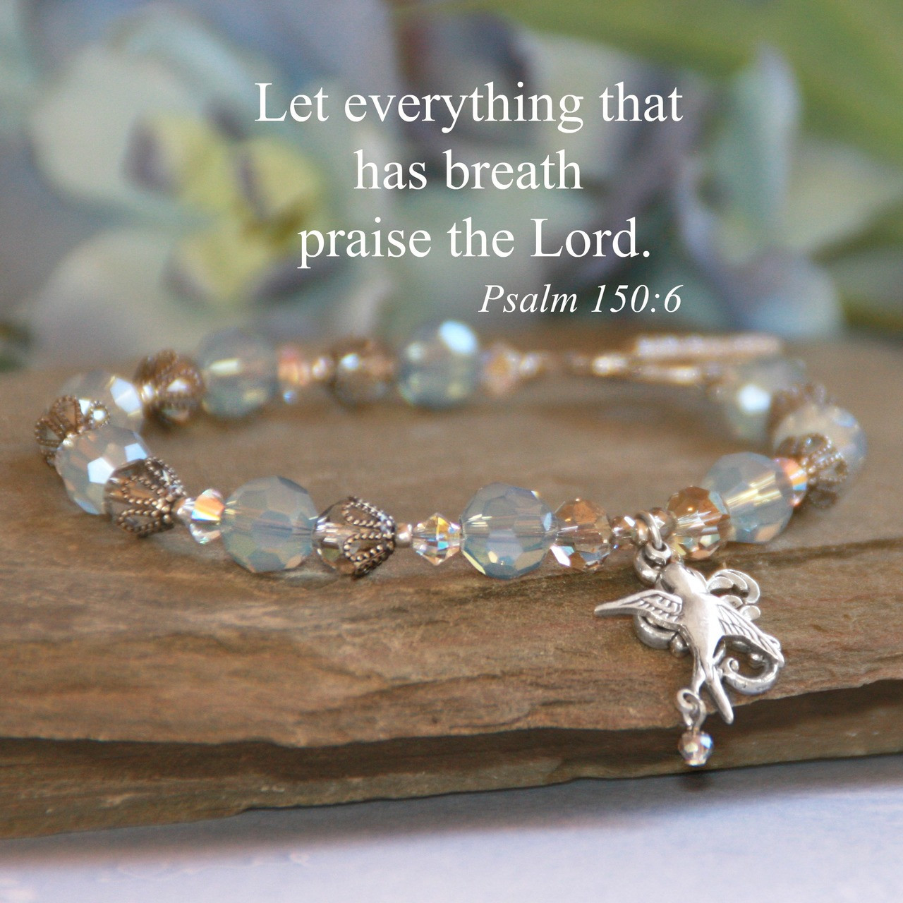 IN-196  Let everything that has breath Beautiful bracelet