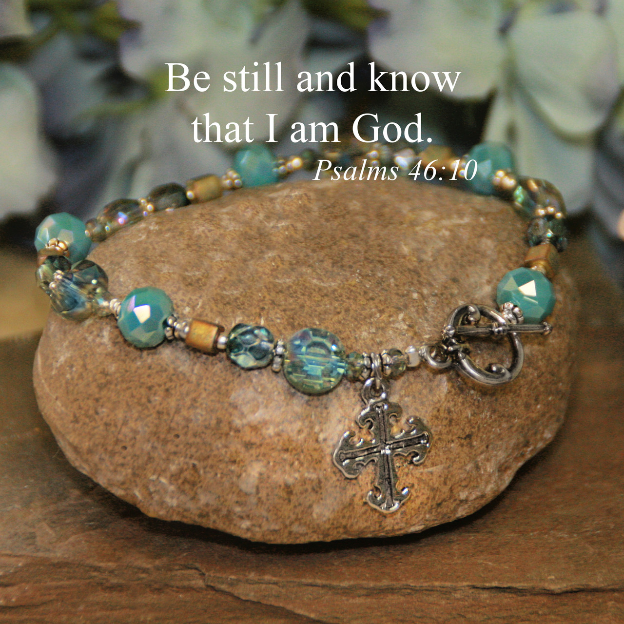 IN-162  Be still and know that I am God...stunning top selling bracelet.