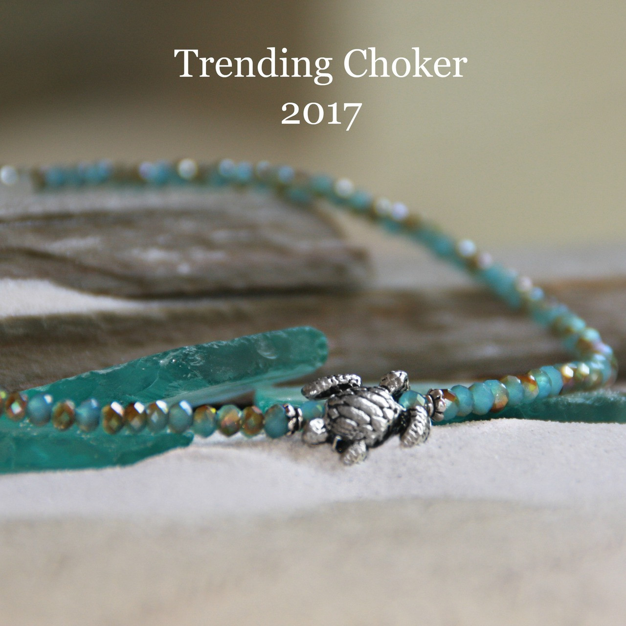 CH-27  For the Love of Seaturtles Choker