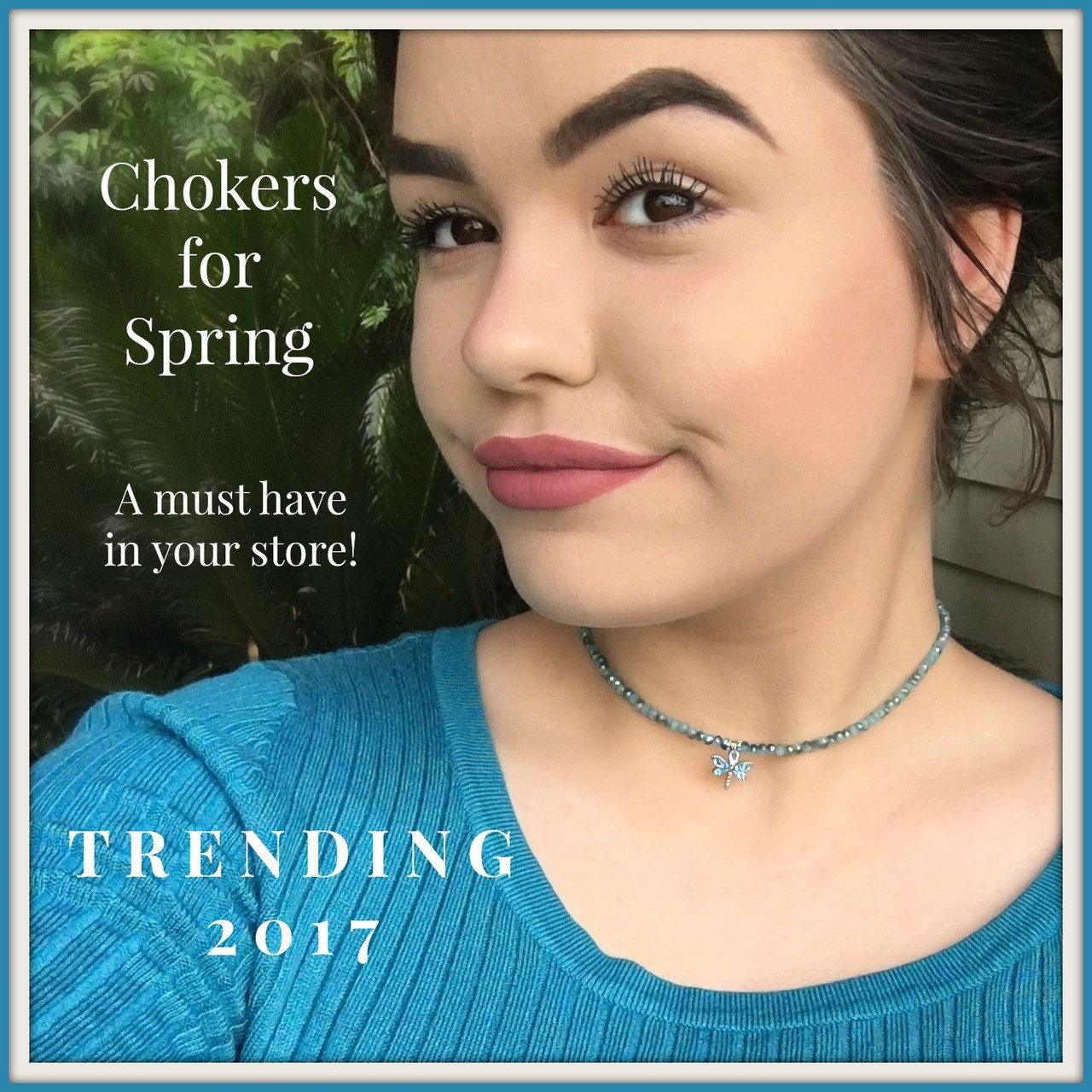 CH-16  Dragonfly filled with Crystals Top selling Choker...Shows the perfect fit of all our chokers.