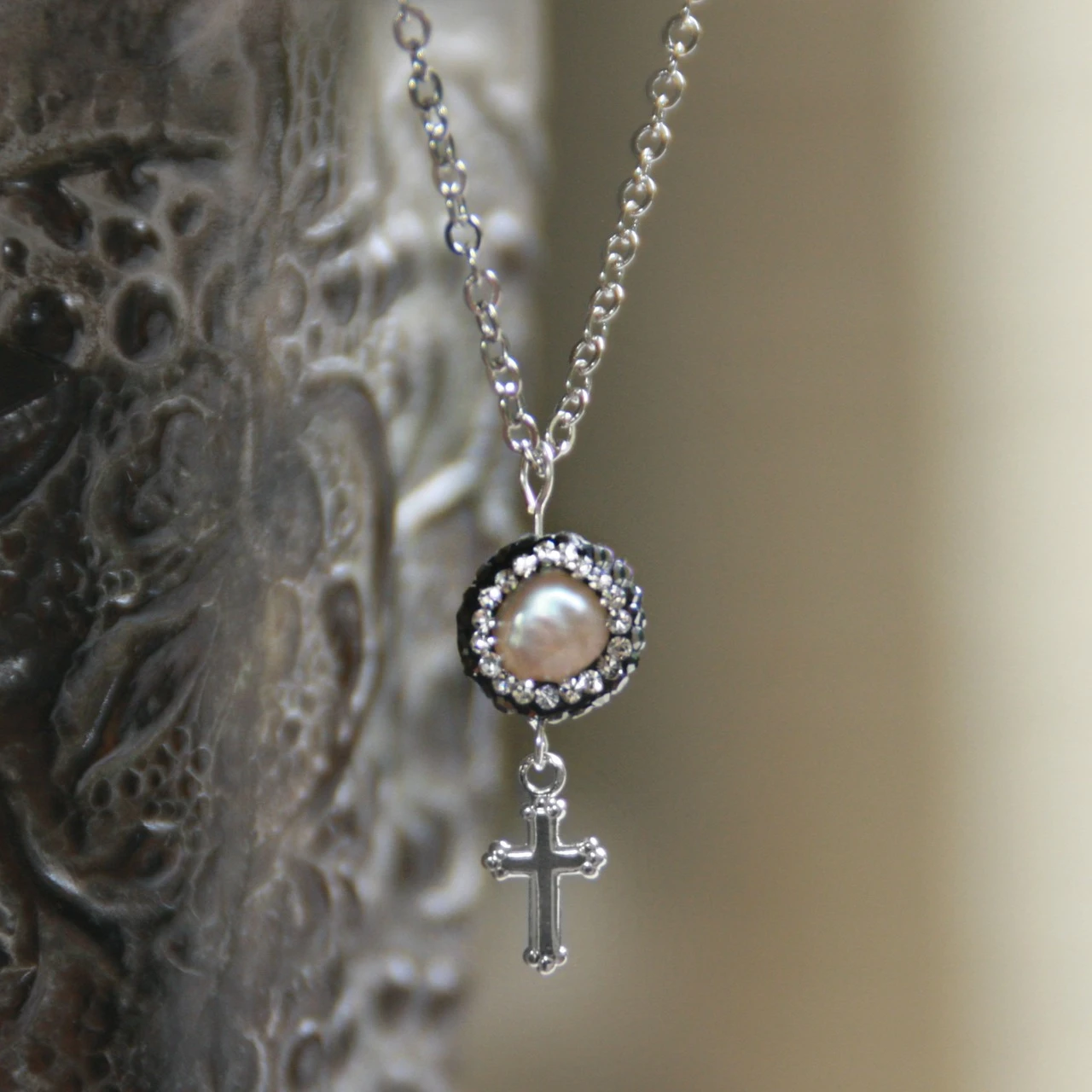 IN-569  One Pearl of Great Value Necklace...Matthew 13:46