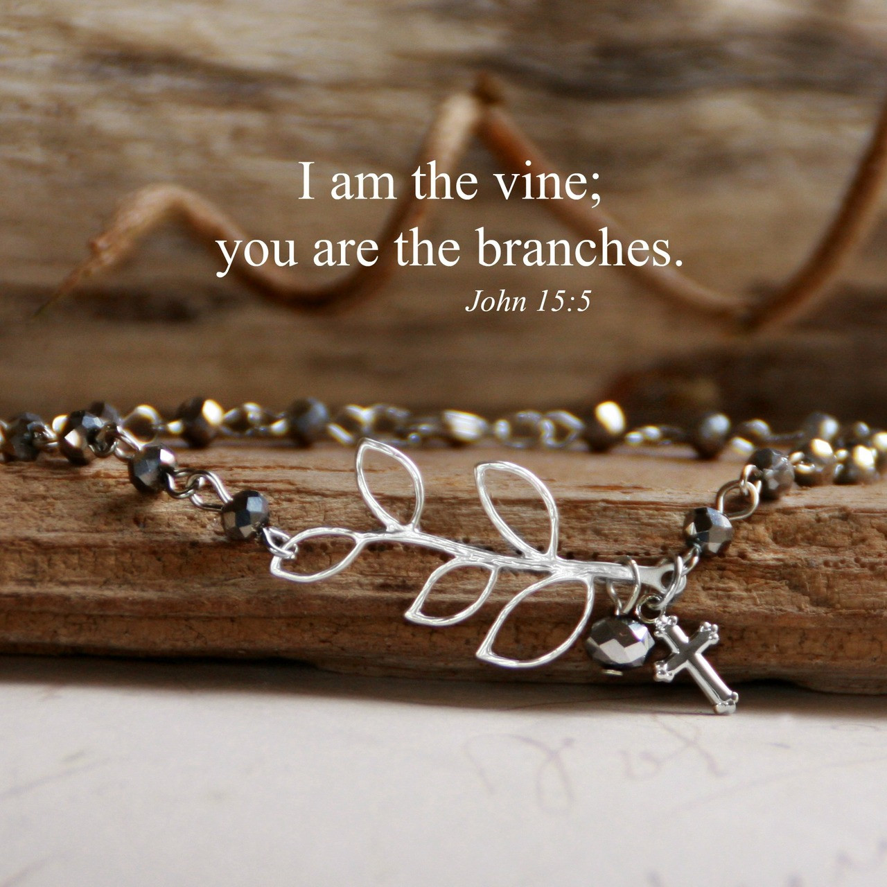 IN-151S  I am the Vine silver finsh Bracelet
